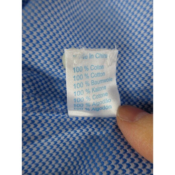 Twillory Shirt 15 Button Up Safe Cotton Printed Non Iron Cotton NWOT - Picture 11 of 12